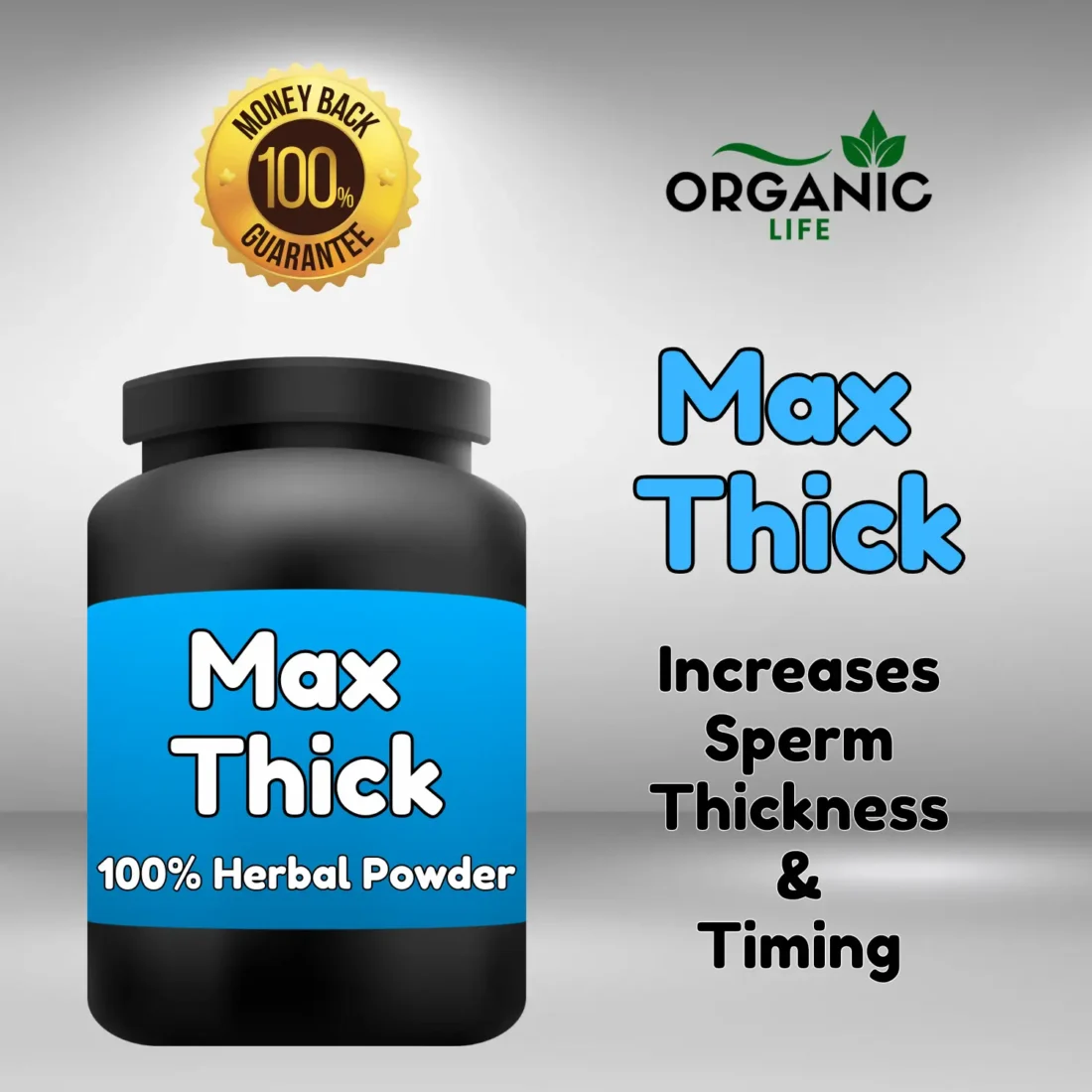 Max Thick powder for Sperm Thickness & Best Timing